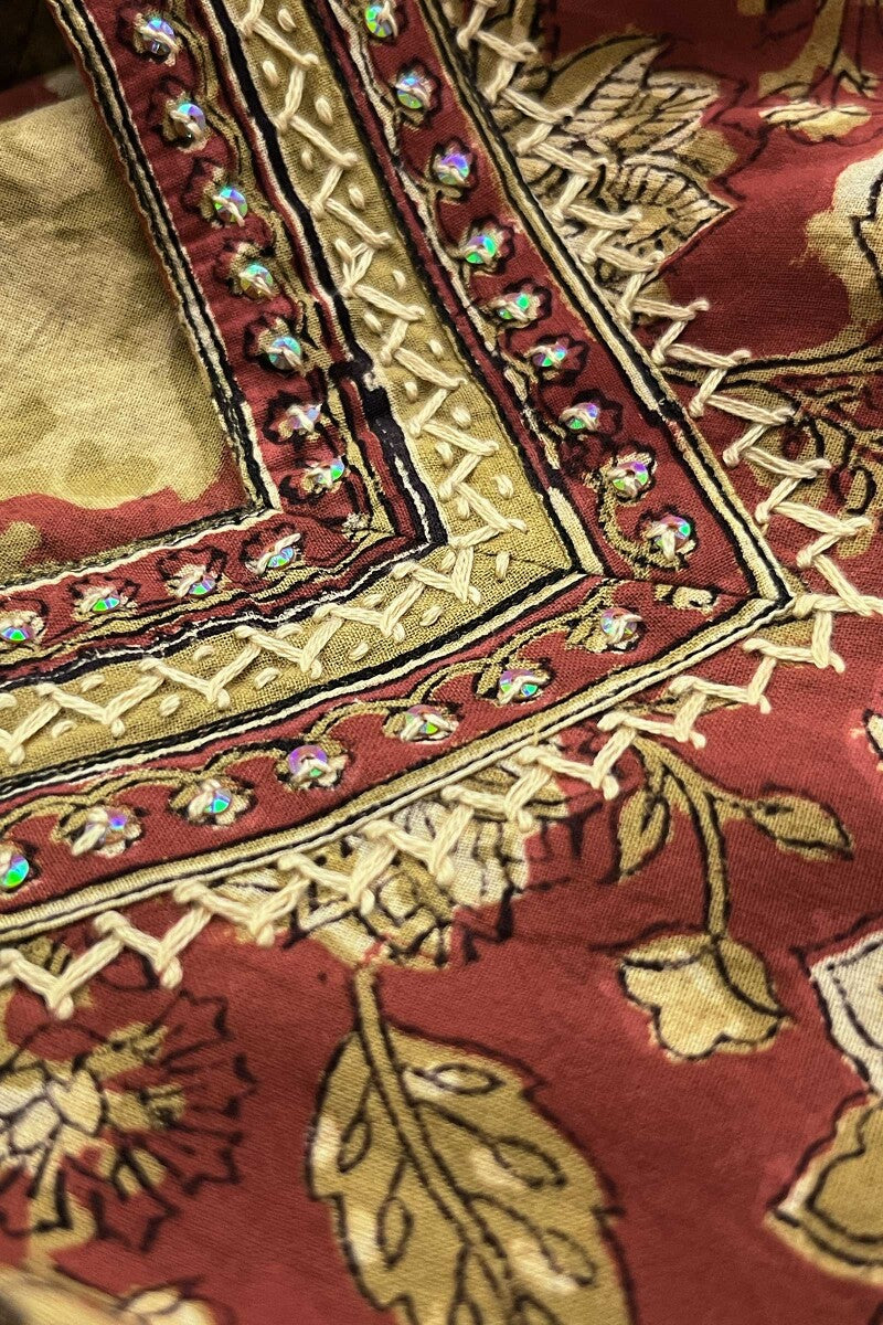 Sehra Layla Bagru Kurta