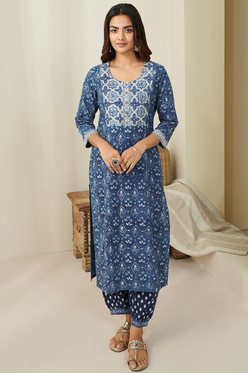 Sehra Mehnaz Indigo Kurta