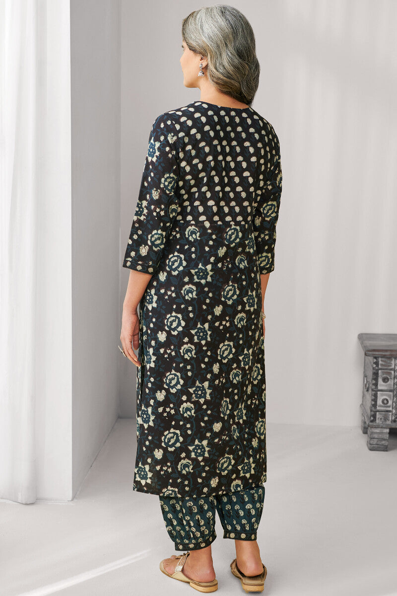 Sehra Naira Bagru Kurta