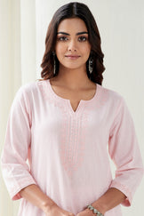 Mirza Yasmine Flax Cotton Kurta