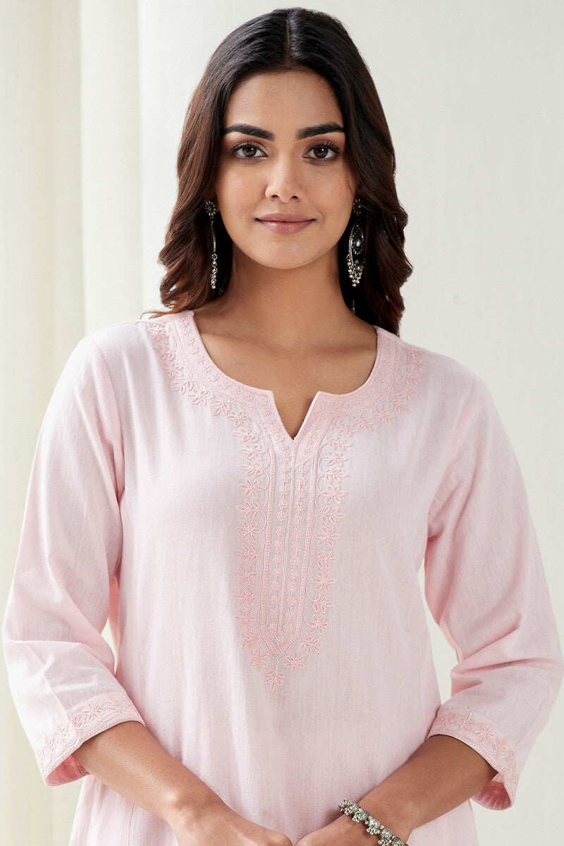 Mirza Yasmine Flax Cotton Kurta