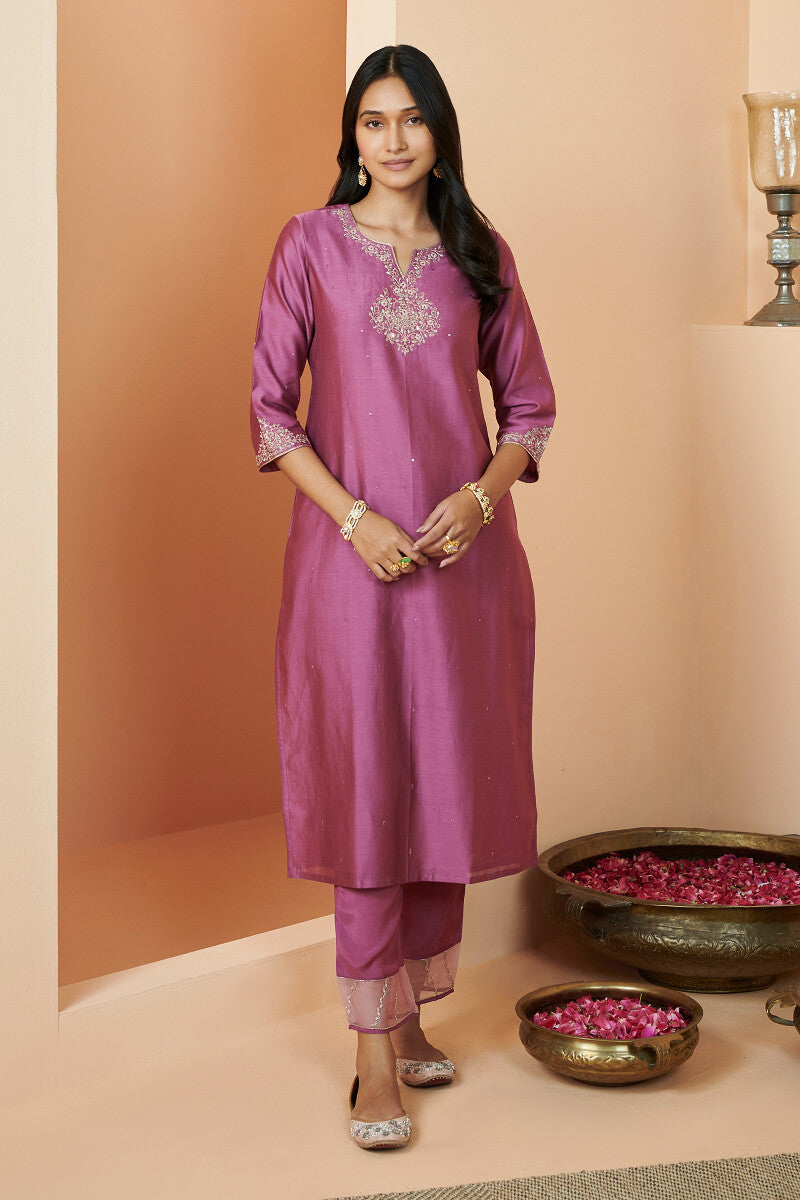 Shirin Aiza Chanderi Kurta