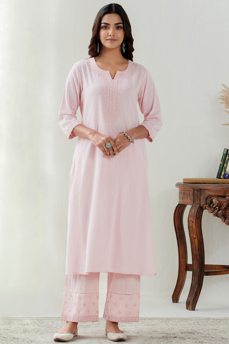 Mirza Yasmine Flax Cotton Kurta