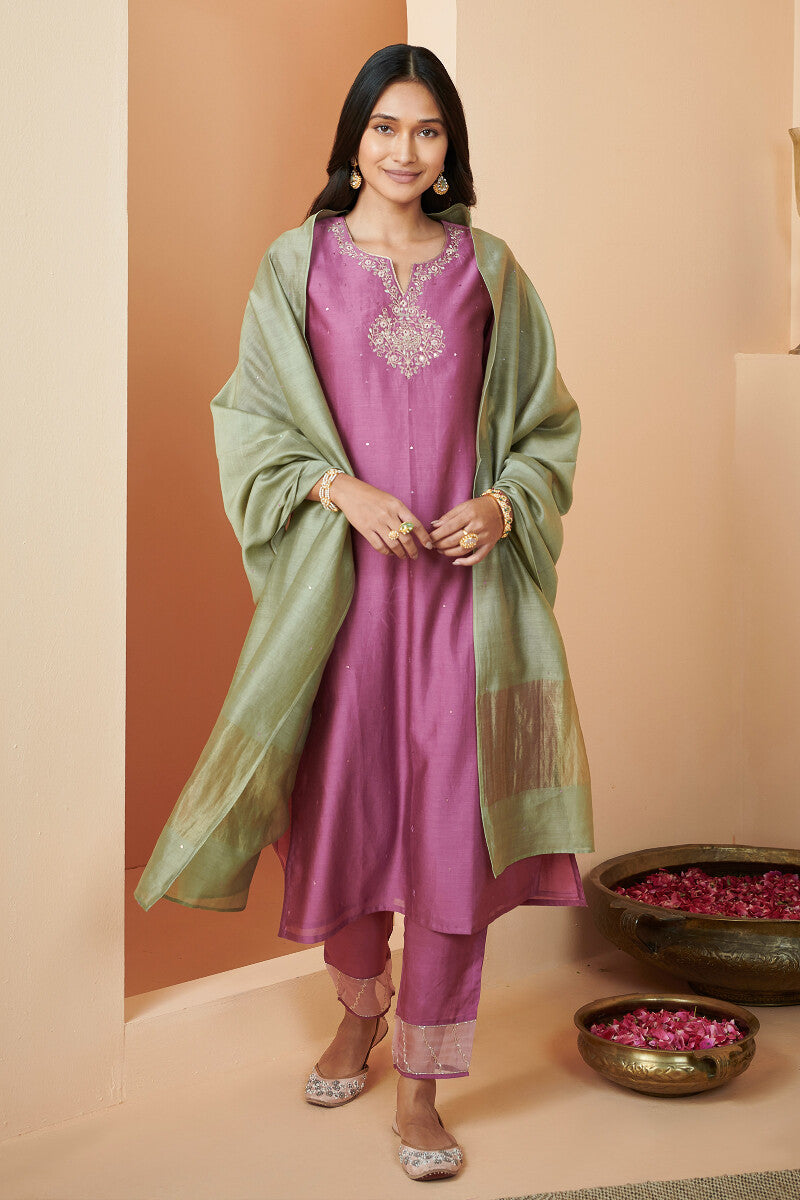 Shirin Aiza Chanderi Kurta