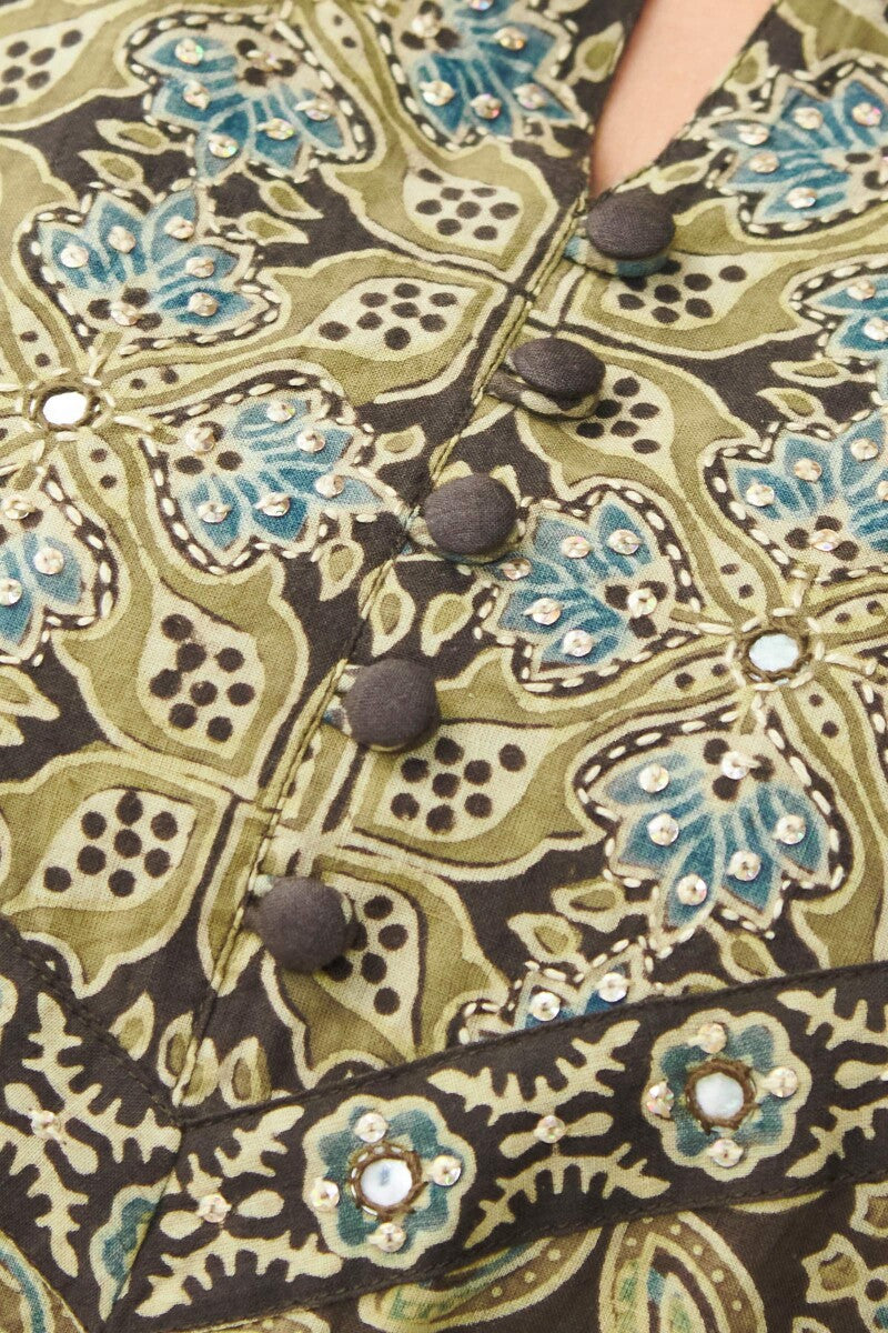 Sehra Farhat Ajrak Kurta