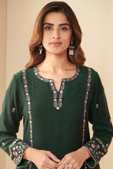 Naadirah Sahana Faux Wool Handloom Kurta