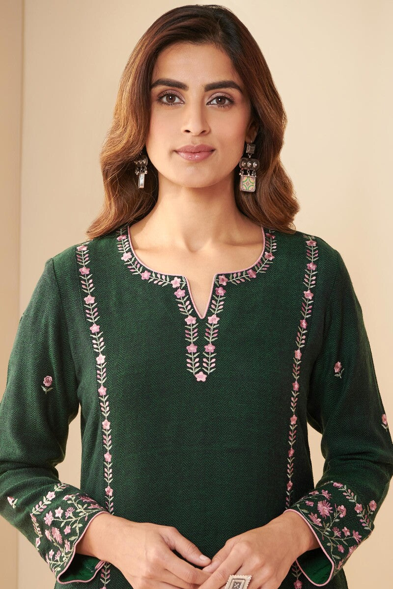 Naadirah Sahana Faux Wool Handloom Kurta