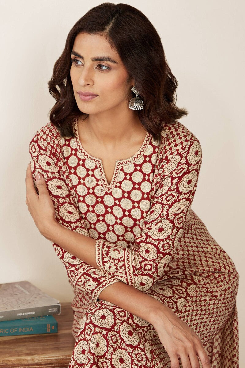 Sehra Seerat Bagru Kurta