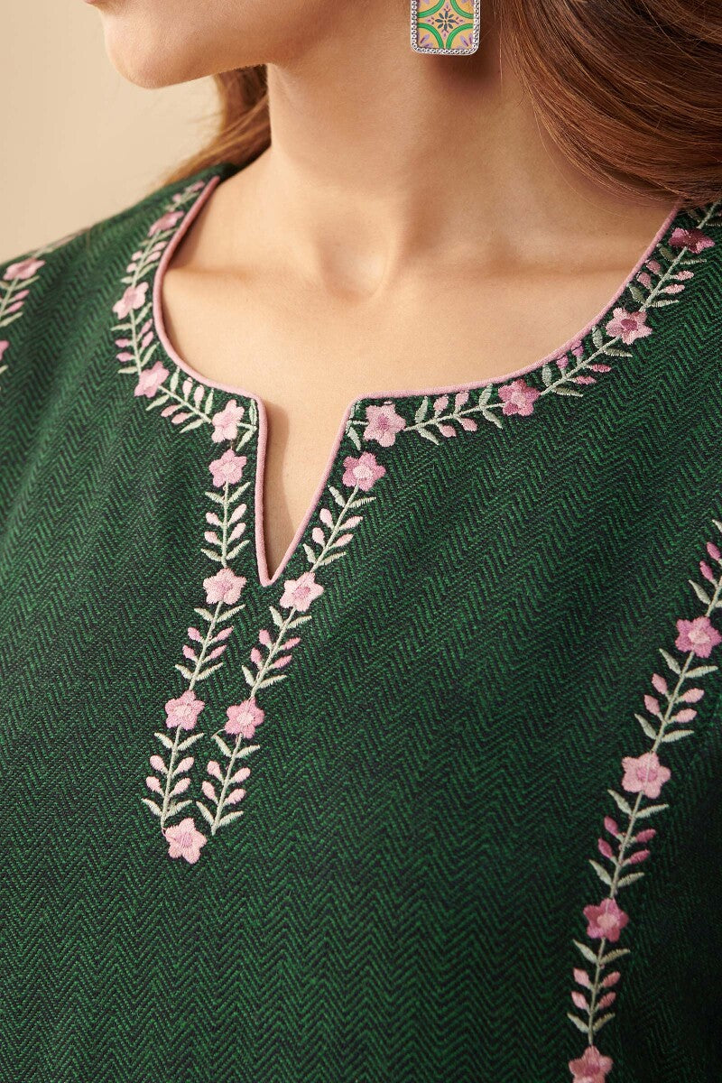 Naadirah Sahana Faux Wool Handloom Kurta