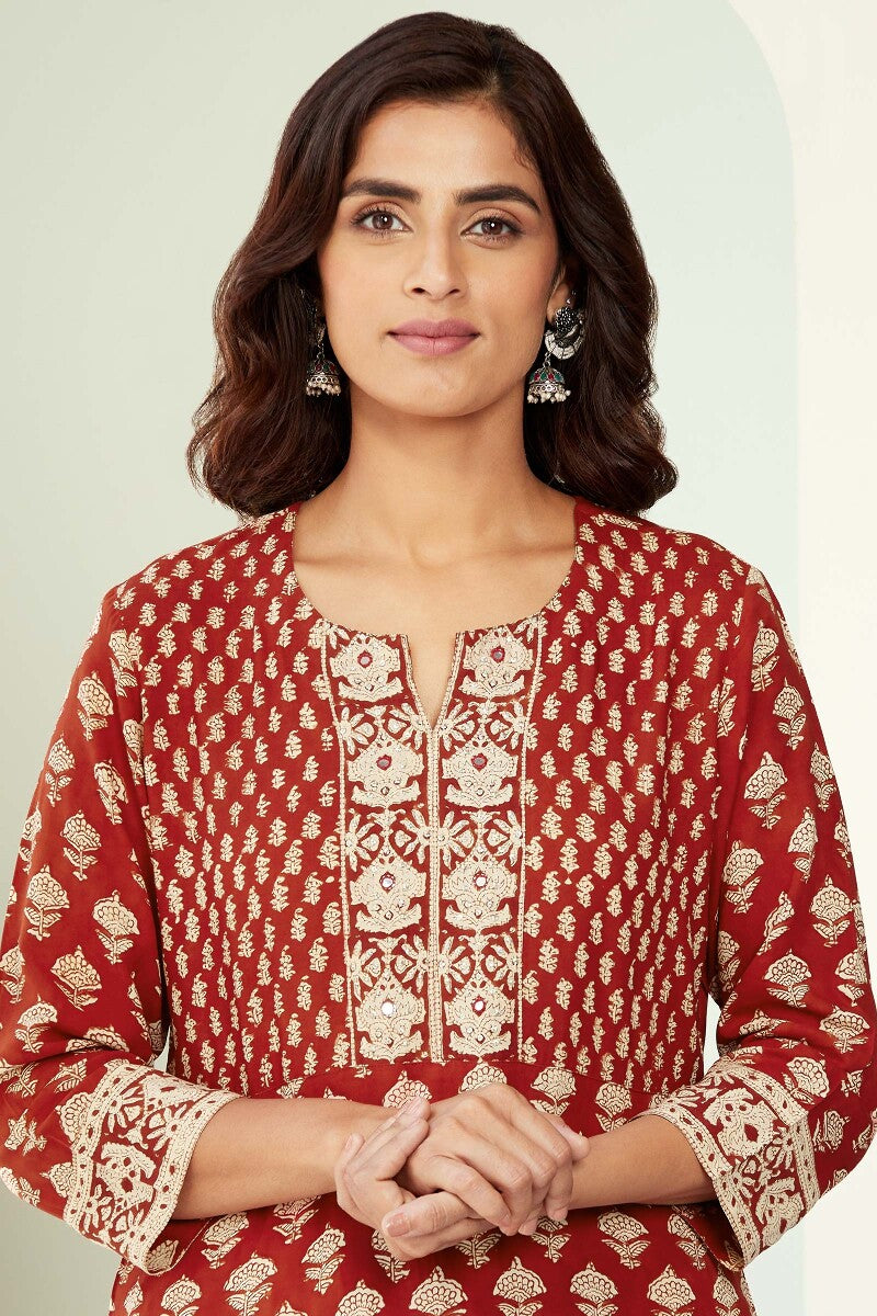 Sehra Inaya Bagru Kurta