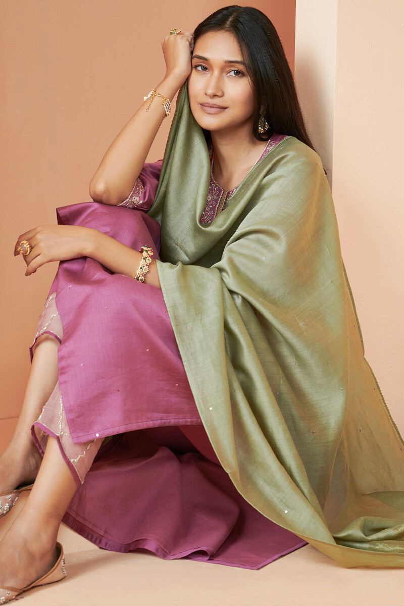 Shirin Aiza Chanderi Kurta