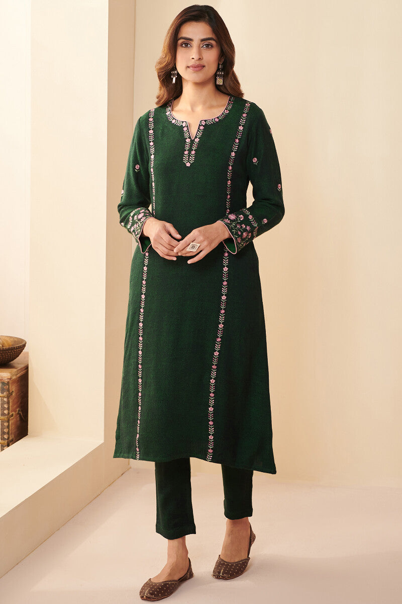 Naadirah Sahana Faux Wool Handloom Kurta