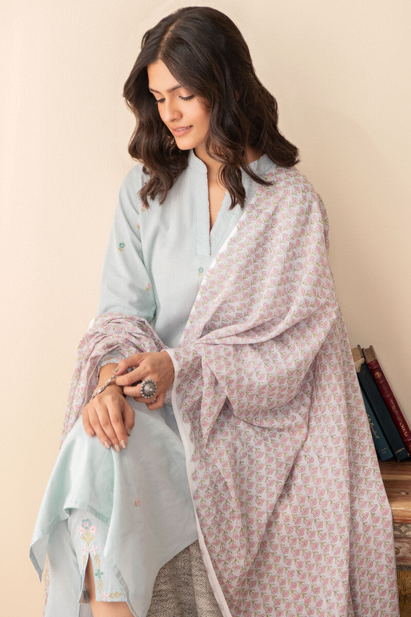 Gulbarg Layla Blue Kurta