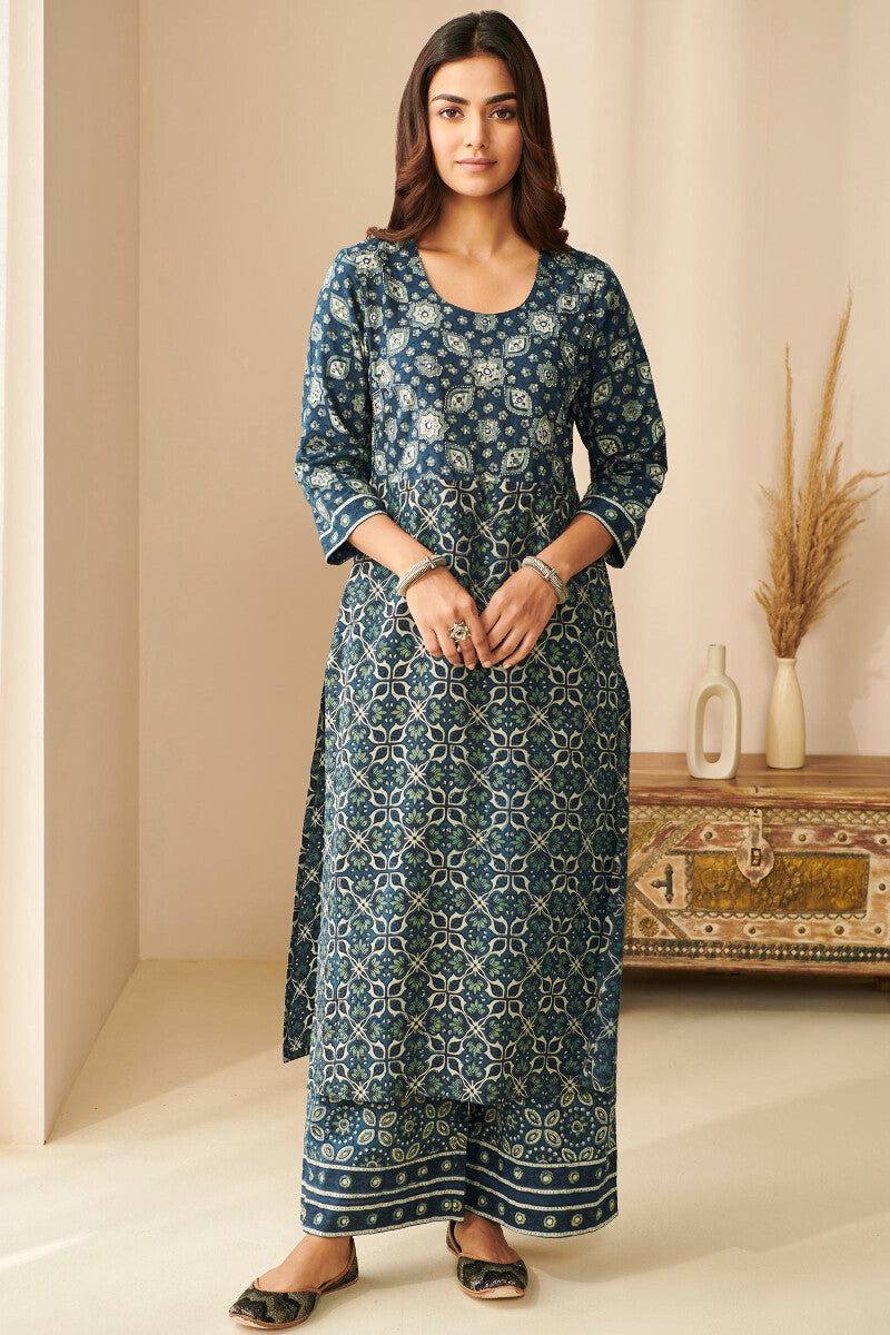 Sehra Kashaf Ajrak Kurta