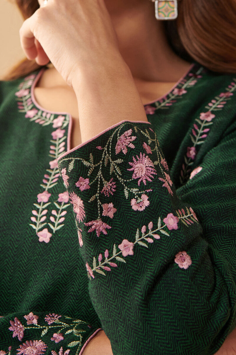Naadirah Sahana Faux Wool Handloom Kurta