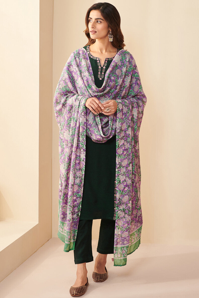 Naadirah Sahana Faux Wool Handloom Kurta