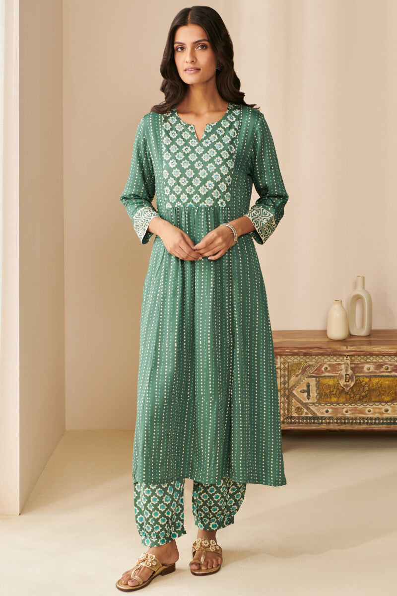 Sehra Ruhi Bagru Modal Kurta