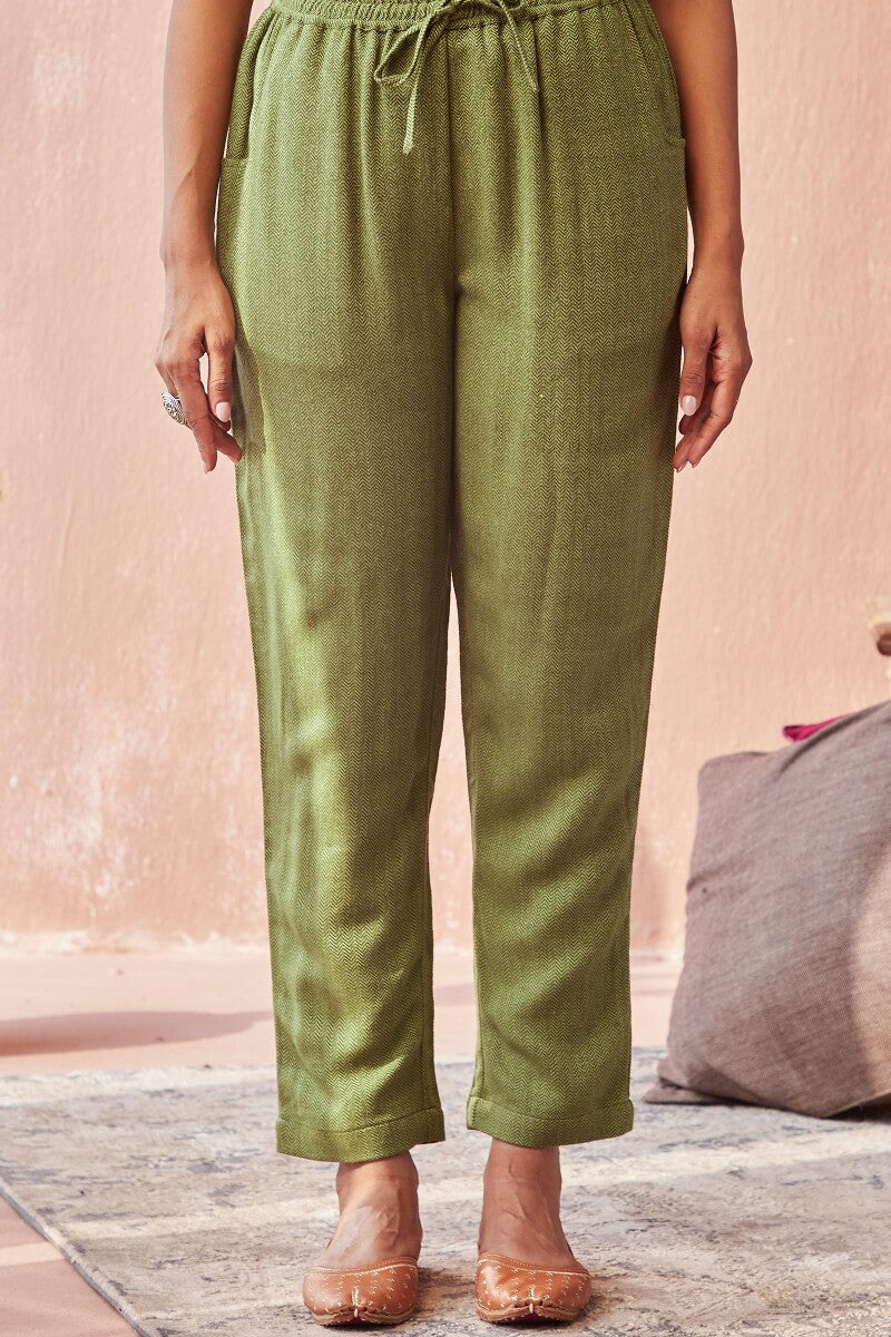 Naadirah Kiara Faux Wool Narrow Pants