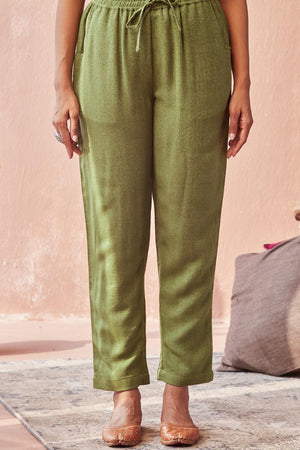 Naadirah Kiara Faux Wool Narrow Pants