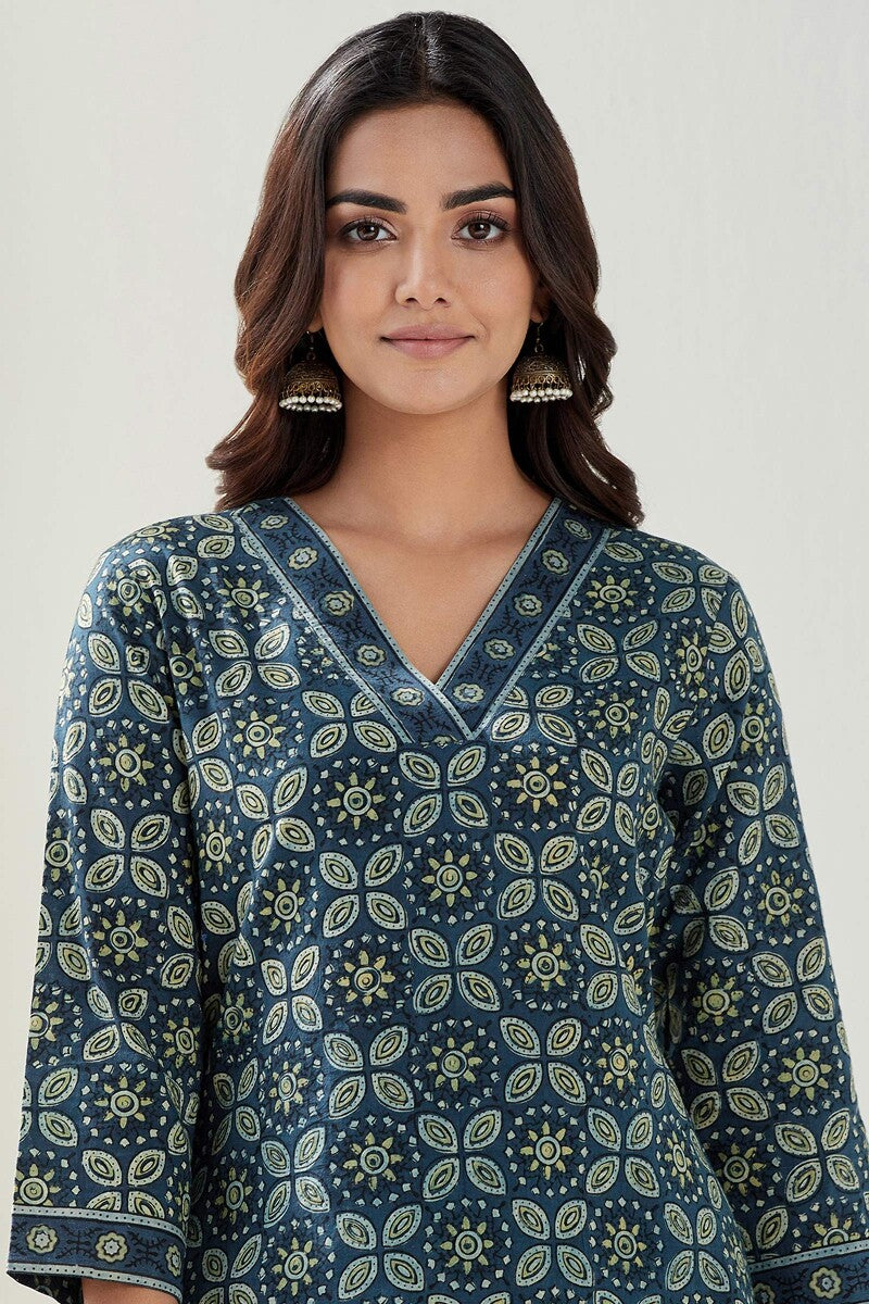 Sehra Laila Ajrak Kurta
