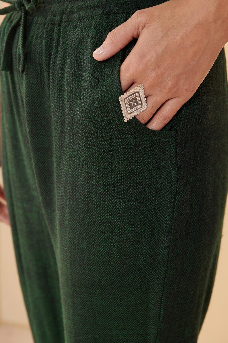Naadirah Sahana Faux Wool Handloom Narrow Pants