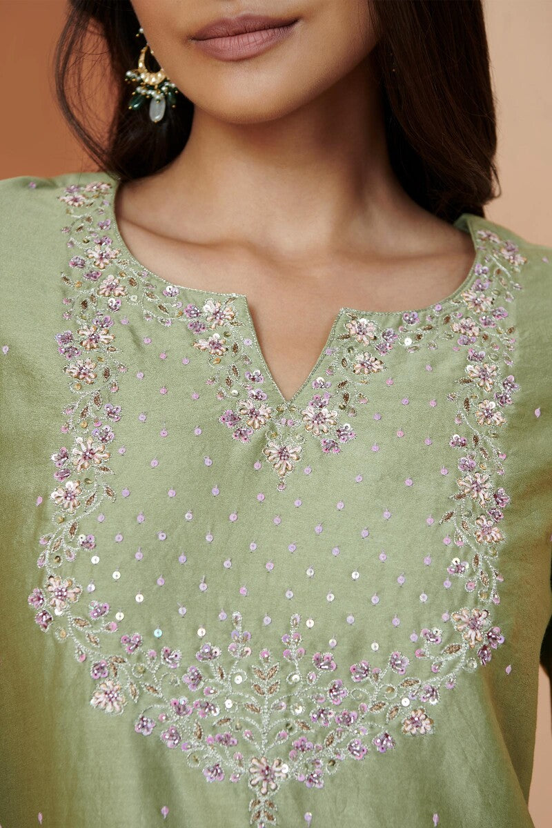 Shirin Mehreen Chanderi Kurta