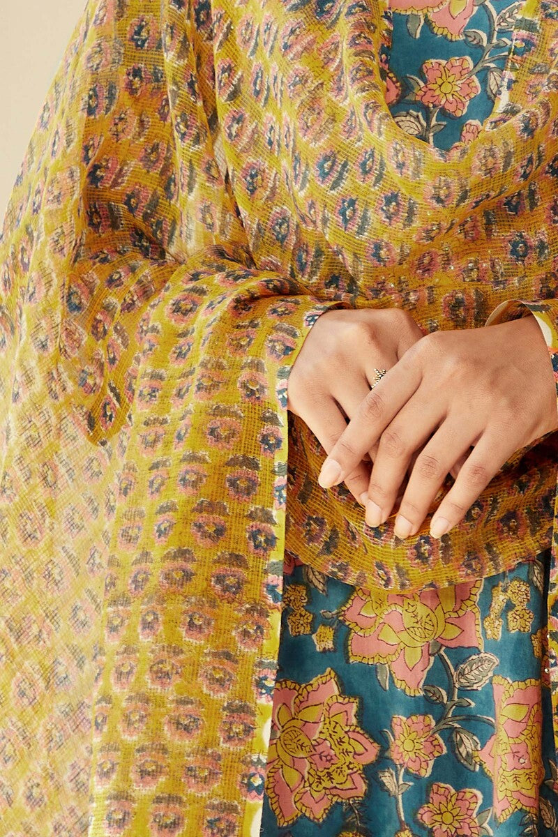 Gulzar Ruhi Sanganeri Kota Dupatta