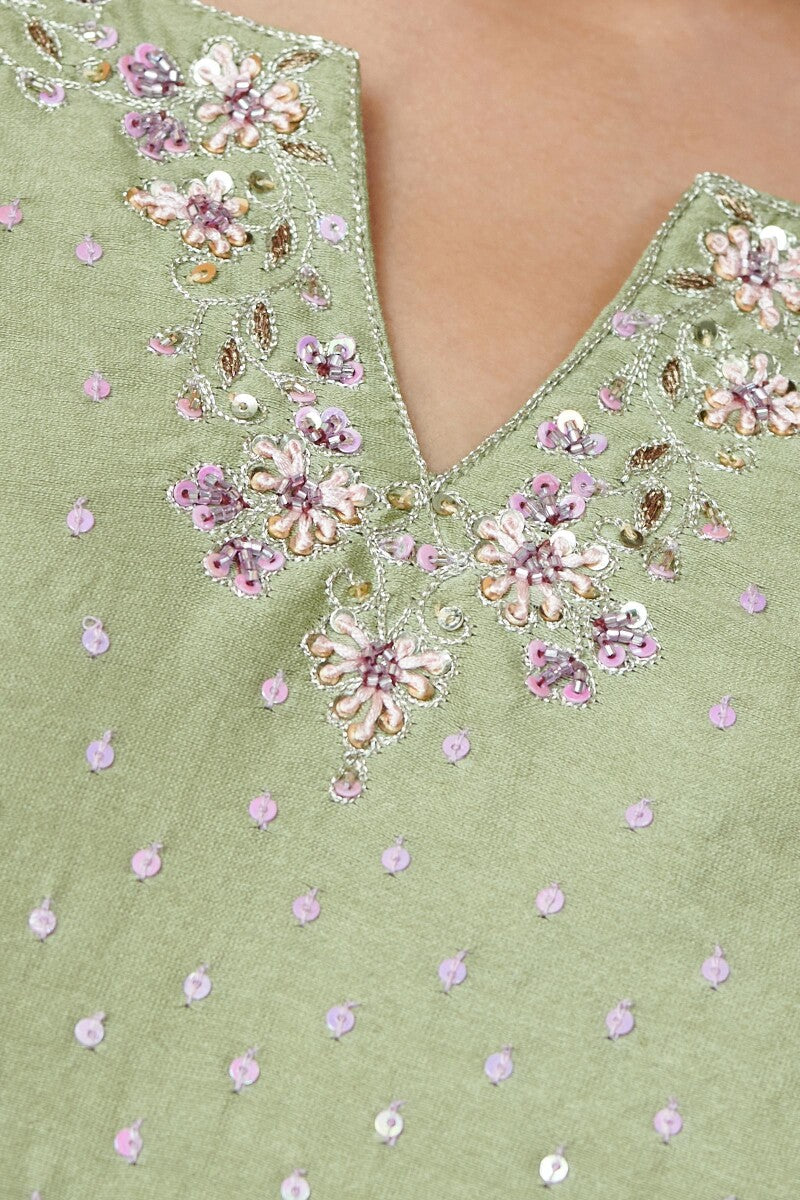 Shirin Mehreen Chanderi Kurta