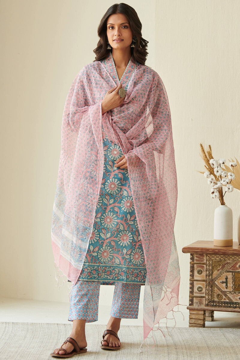 Gauhar Siya Sanganeri Kota Dupatta