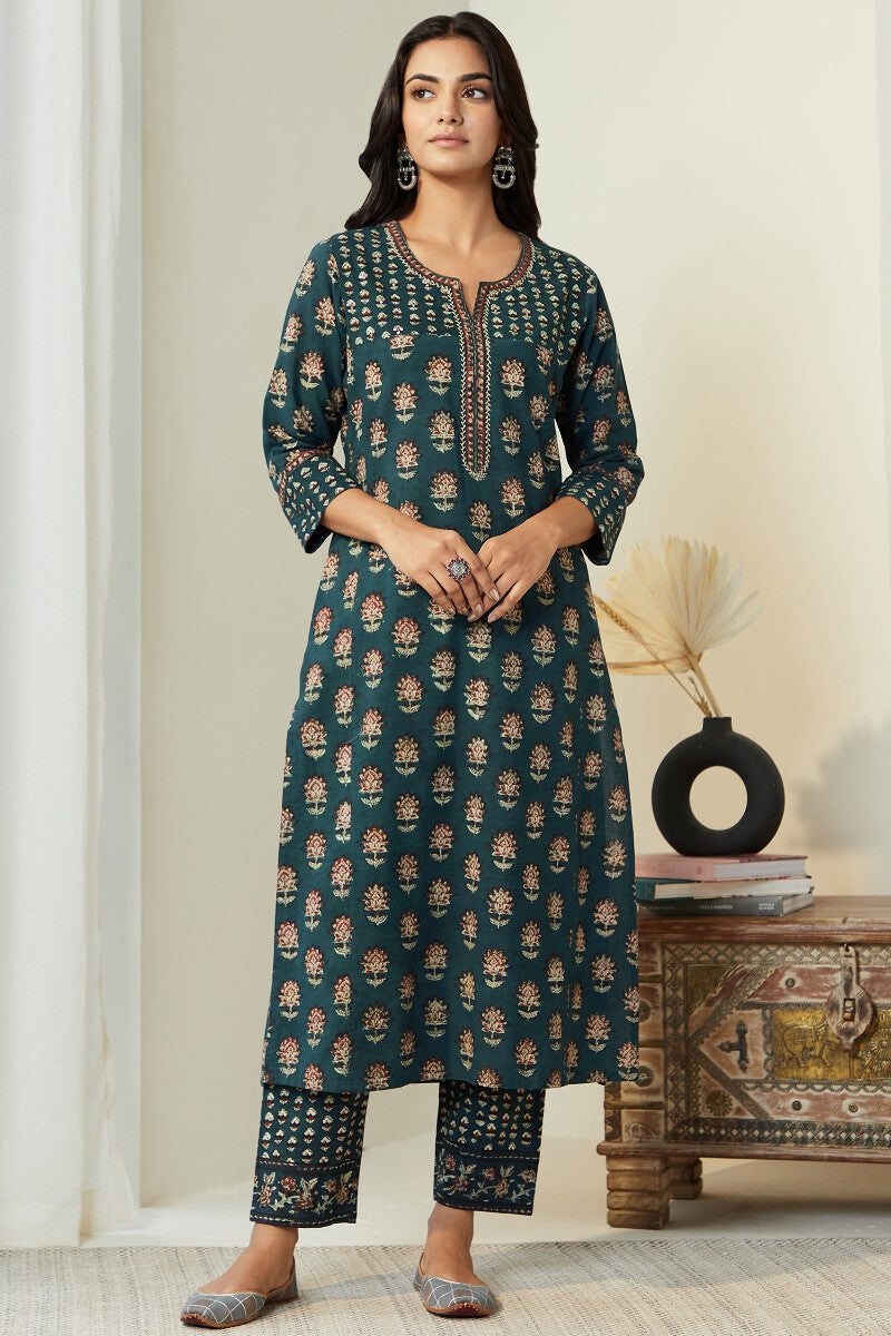Sehra Kiara Bagru Kurta