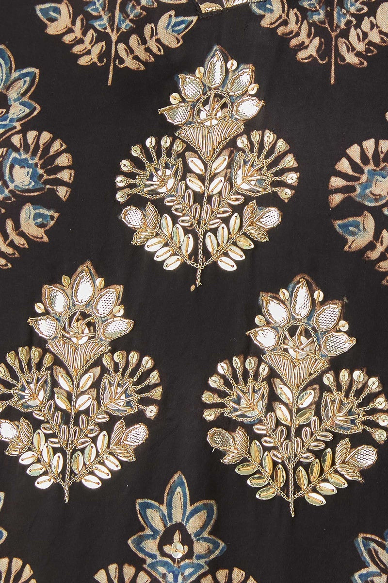 Zubeida Farheen Ajrak Modal Kurta