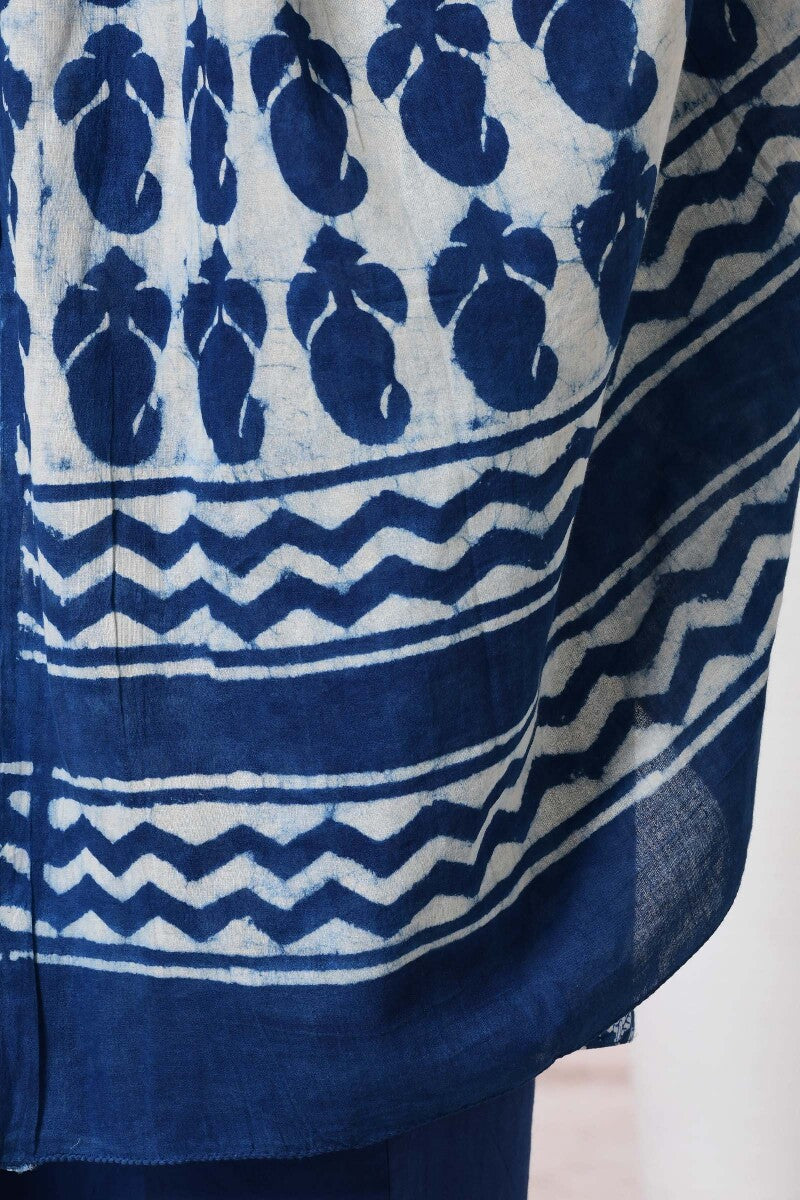 Noor Nazrina Indigo Dupatta