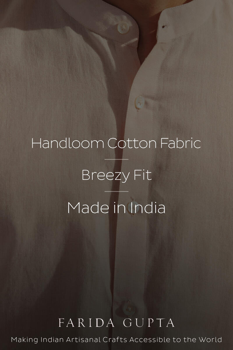 Zaid Light Pink Handloom Shirt
