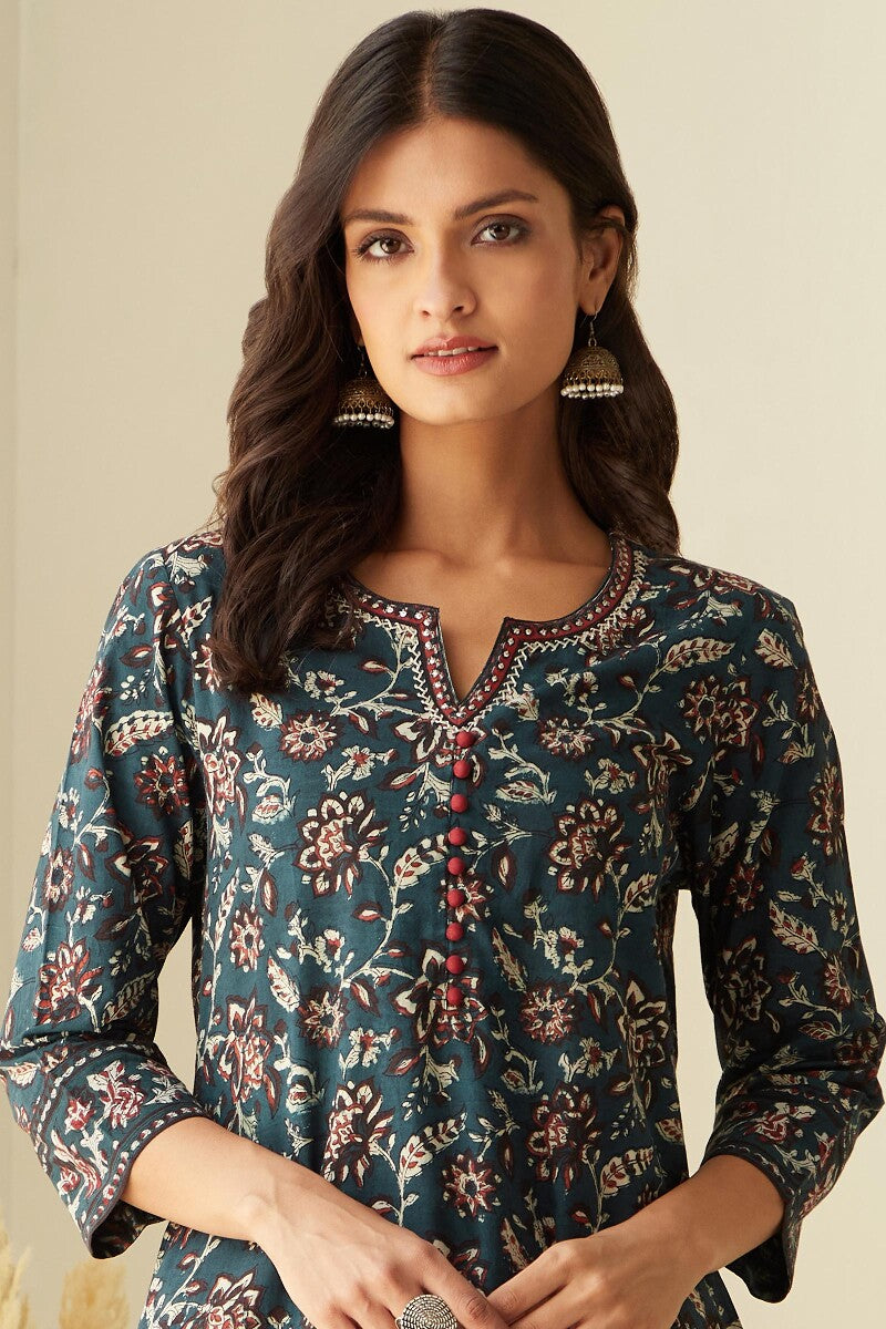 Sehra Zoya Bagru Kurta