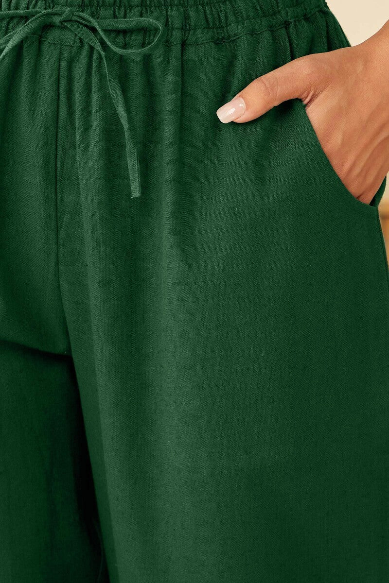 Roza Maira Green Narrow Pants