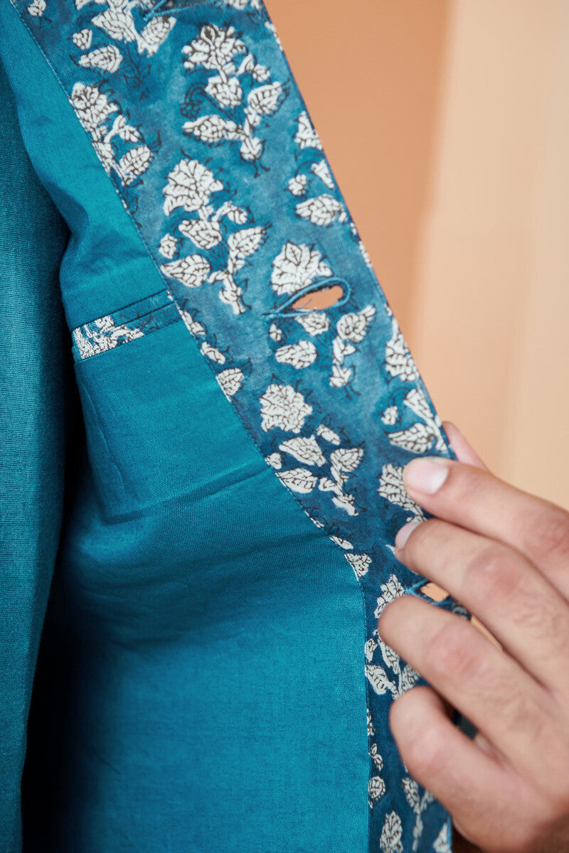 Shirin Zain Chanderi Nehru Jacket