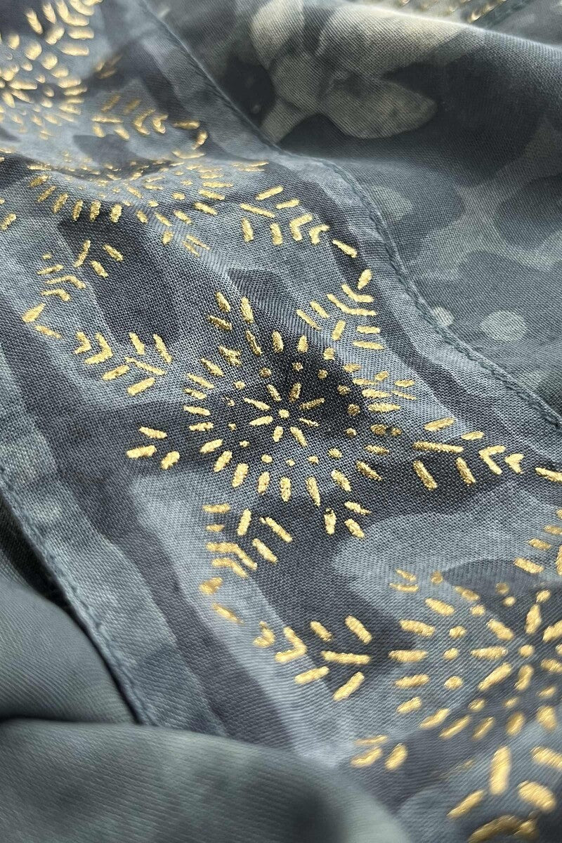 Sehra Zarah Grey Dabu Kurta