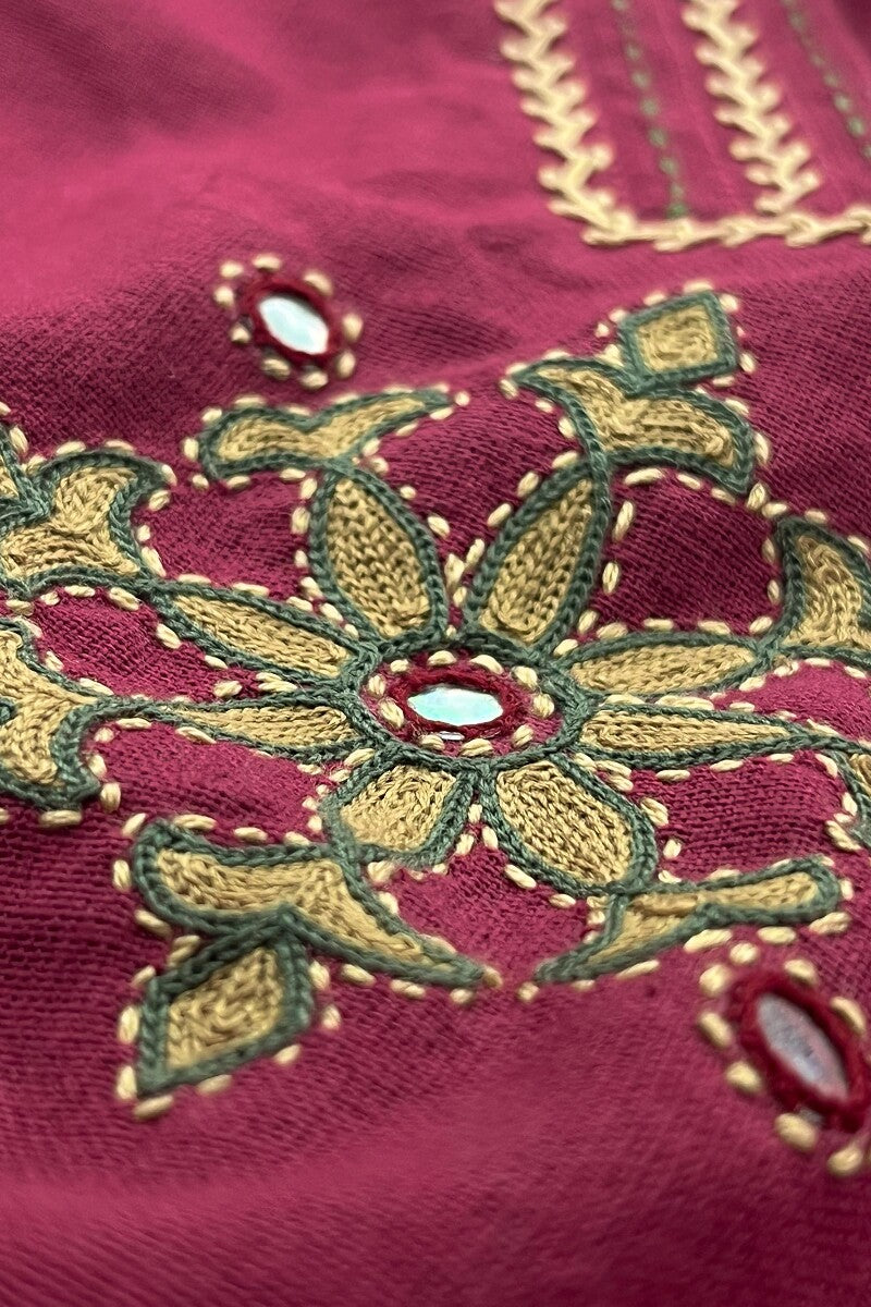Kashida Sunhera Handloom Kurta