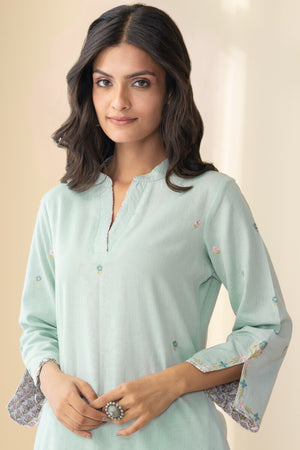 Gulbarg Layla Blue Kurta