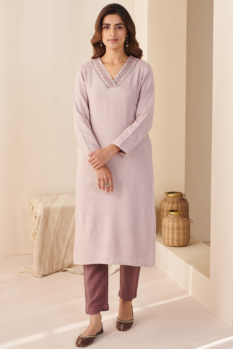 Naadirah Zareena Faux Wool Handloom Kurta
