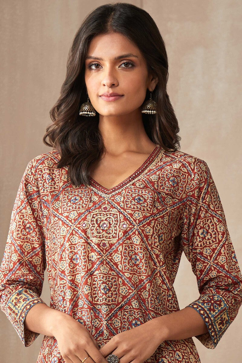 Sehra Afreena Bagru Kurta