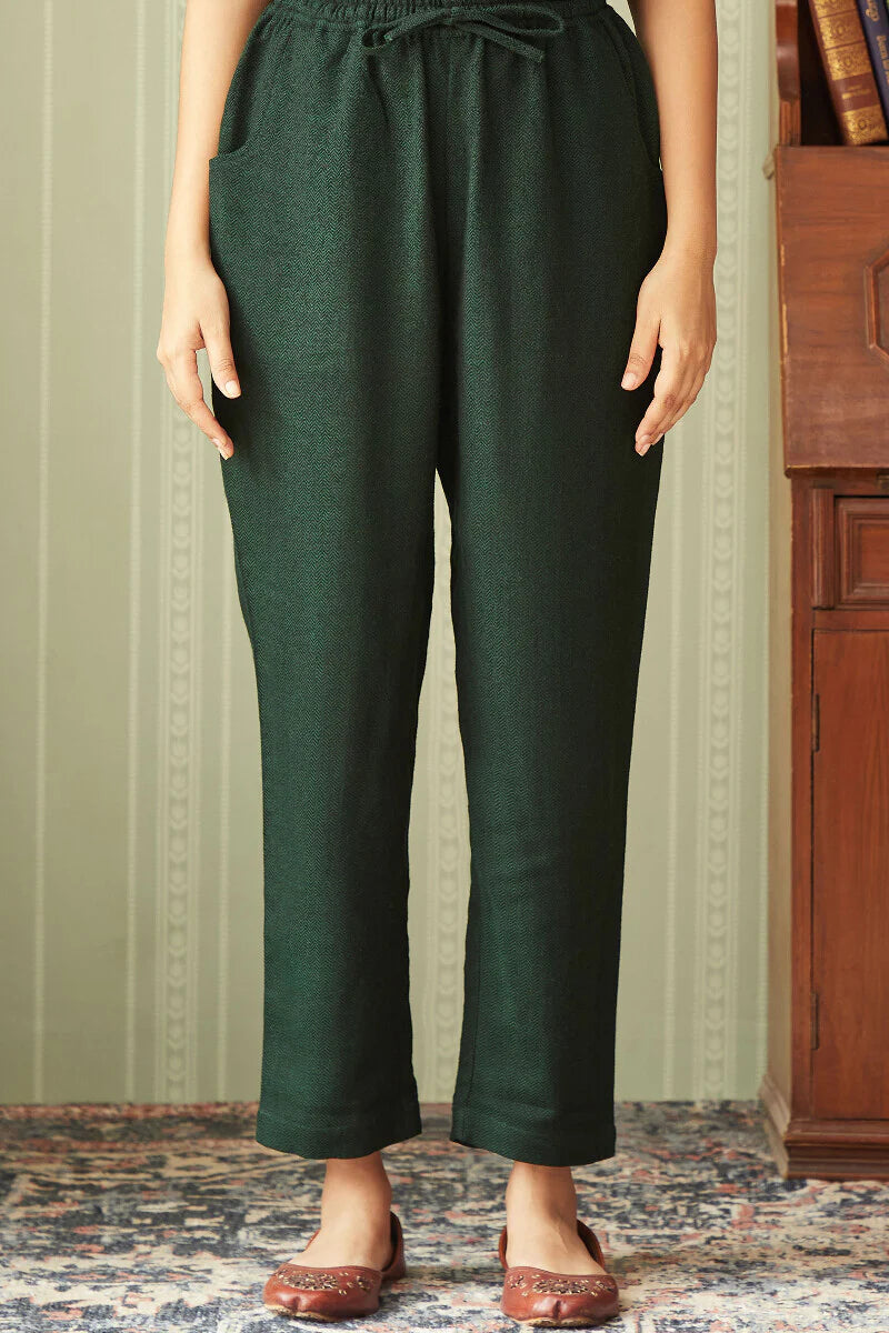 Naadirah Sahana Faux Wool Narrow Pants