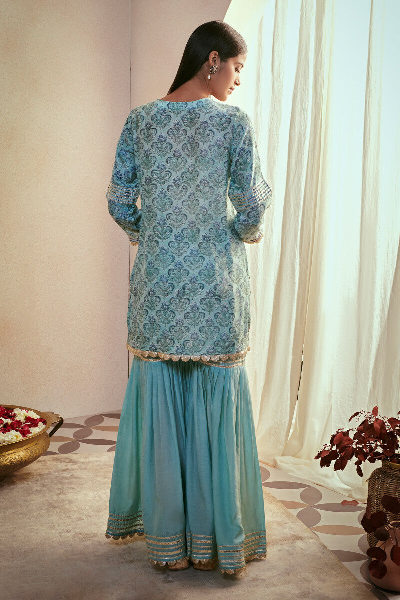 Gauhar Zainab Modal Short Sanganeri Kurta