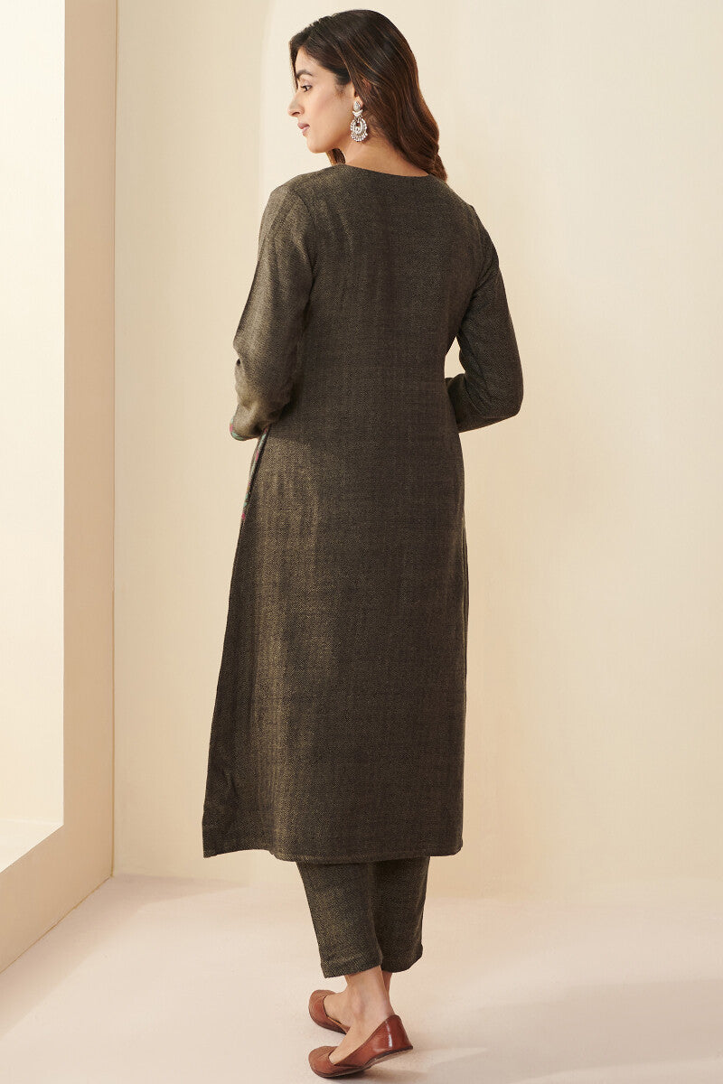 Naadirah Rasia Faux Wool Handloom Kurta