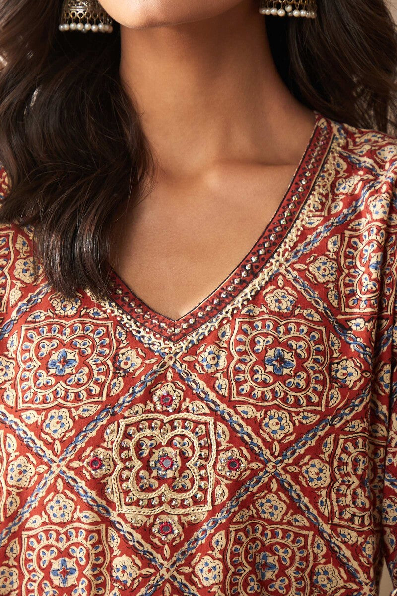 Sehra Afreena Bagru Kurta