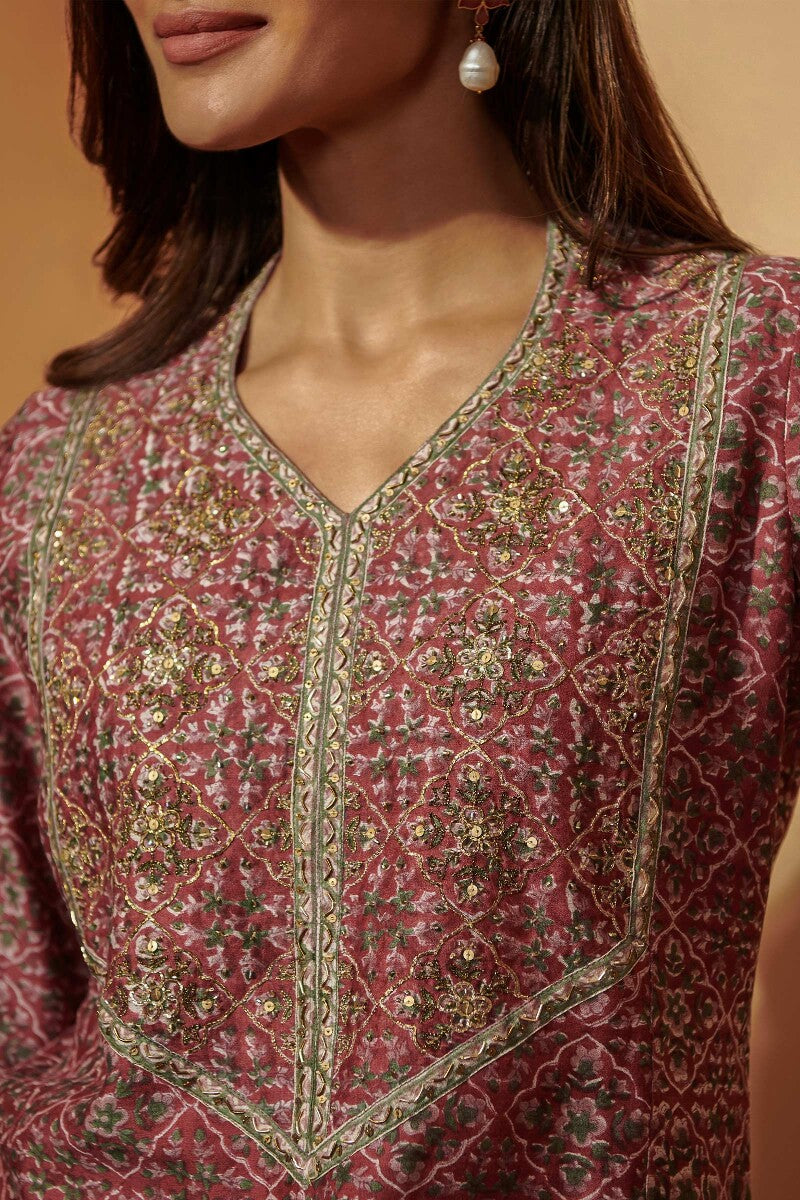 Shirin Shaima Sanganeri Chanderi Kurta