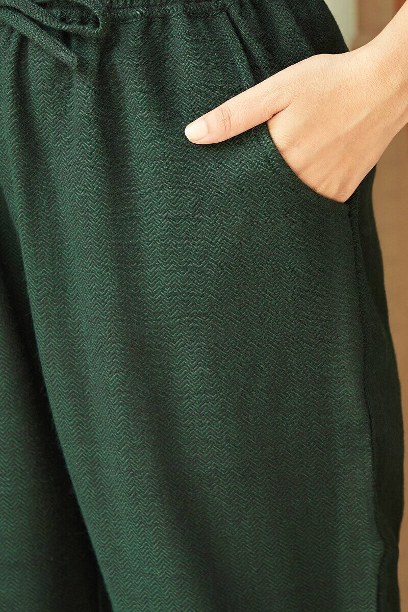 Naadirah Sahana Faux Wool Narrow Pants