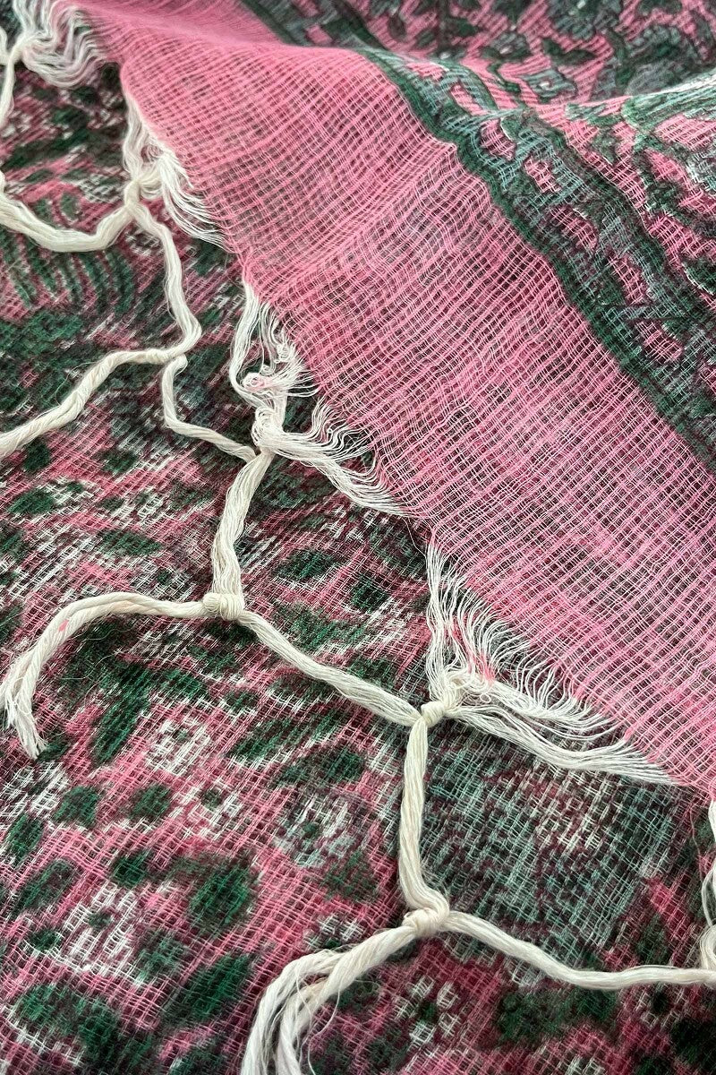 Naadirah Zoya Pink Sanganeri Kota Dupatta