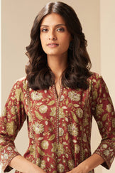 Sehra Zeenat Bagru Kurta