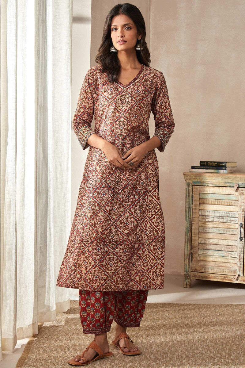 Sehra Afreena Bagru Kurta